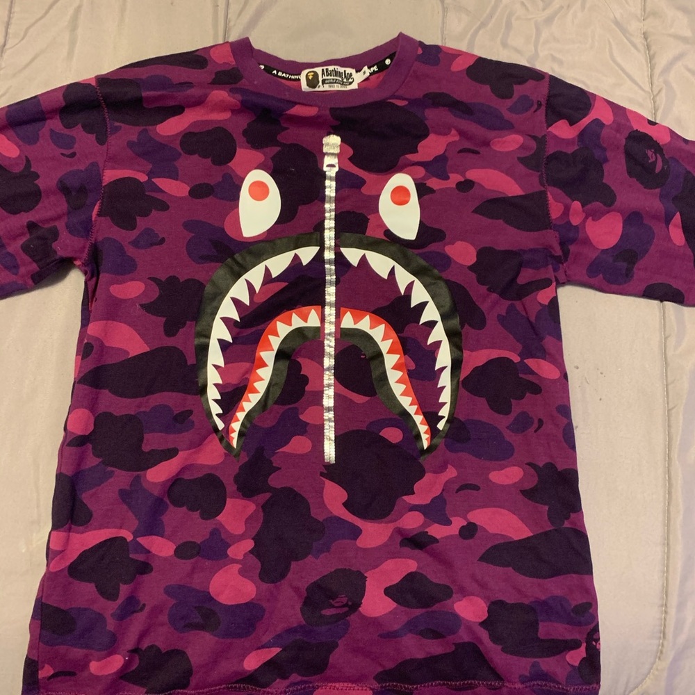 Bape shark camo long sleeve